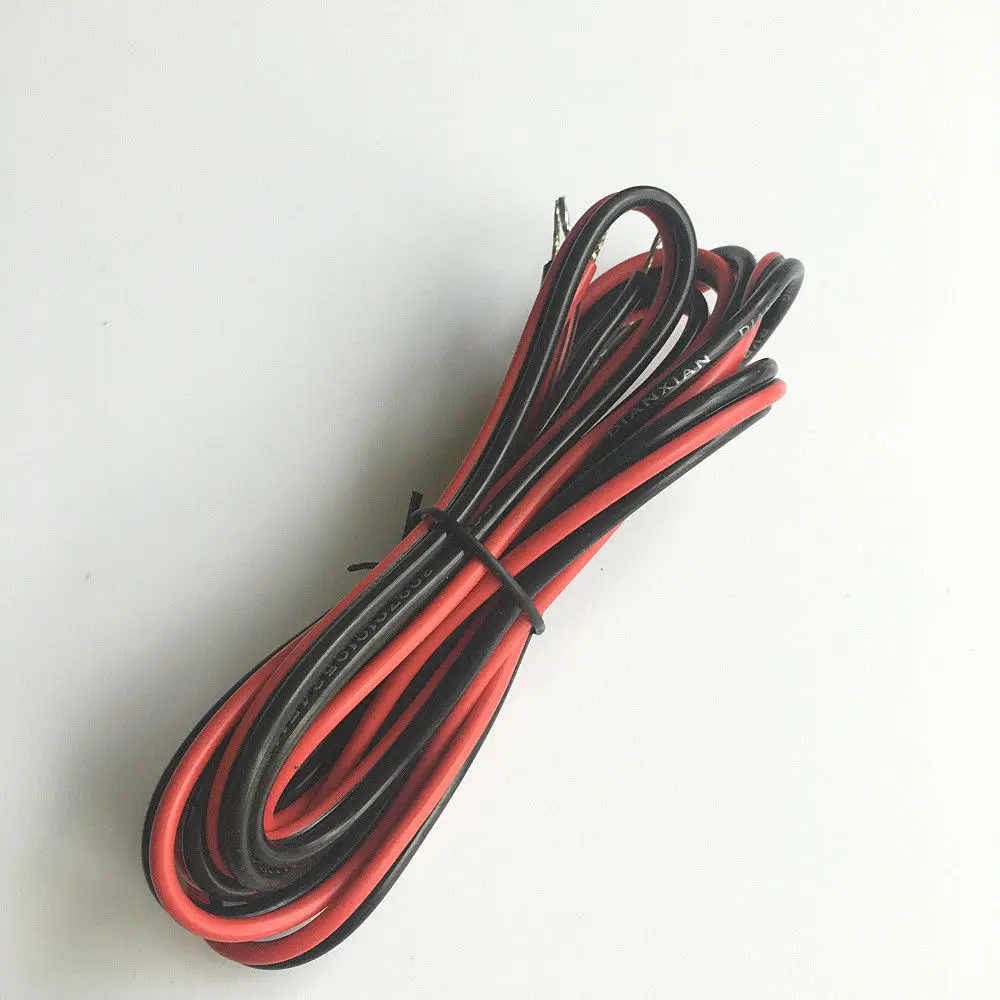 16FT OFC Speaker Wire Red Black Cable 18AWG For Car Home Audio Stereo
