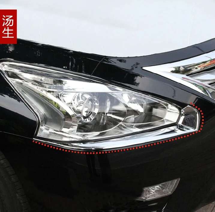 ABS Хром фар отделка лампа брови фар крышка накладка для TEANA 2013