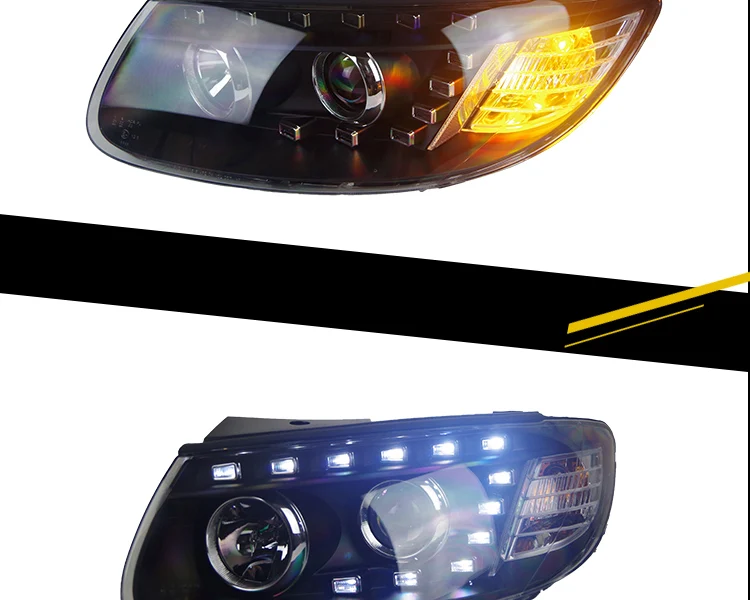 AKD автомобильный Стайлинг Головной фонарь для hyundai Santa Fe фары 2007-2012 Санта светодиодный фары DRL сигнал H7 D2H Hid биксеноновый луч