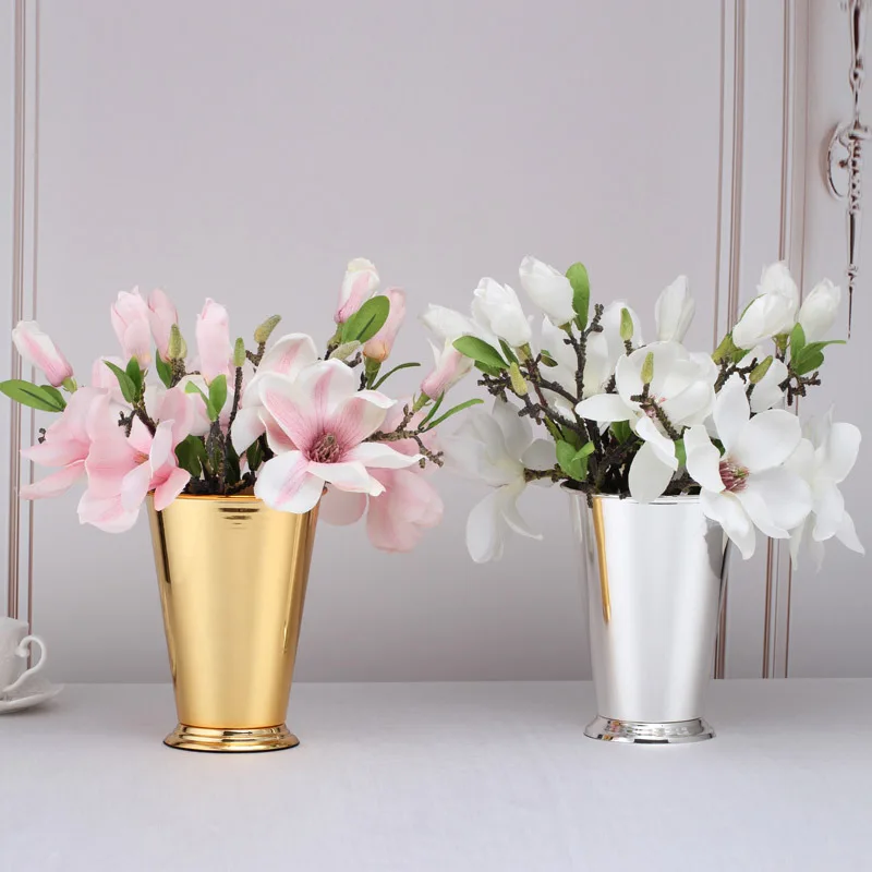 

Metal silver plated mini vase silver fashion home decoration wedding decoration