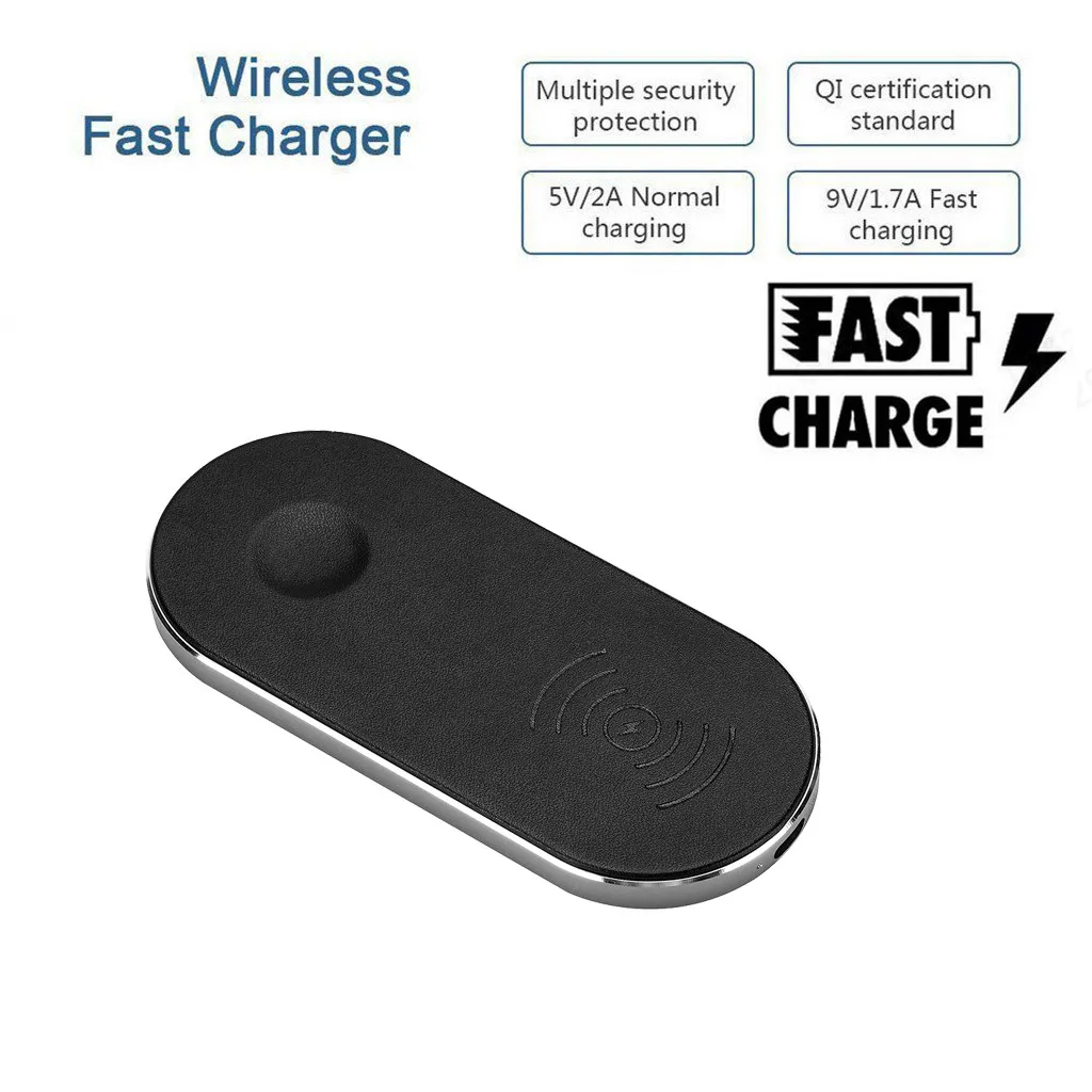 

Techhole Store Phone Charging Pad Qi Wireless Fast Charger for Samsung for iPhone XS for Apple Watch