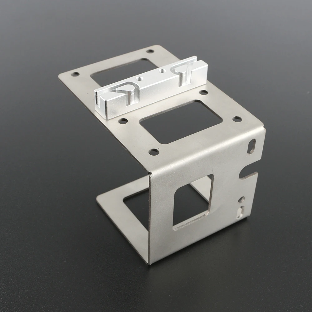 Prusa I3 MK7 MK8 экструдер держатель Г-образный кронштейн серебряный U-Формованный металлический кронштейн экструдер с зубчатым ремнем держатель 3D-принтеры часть