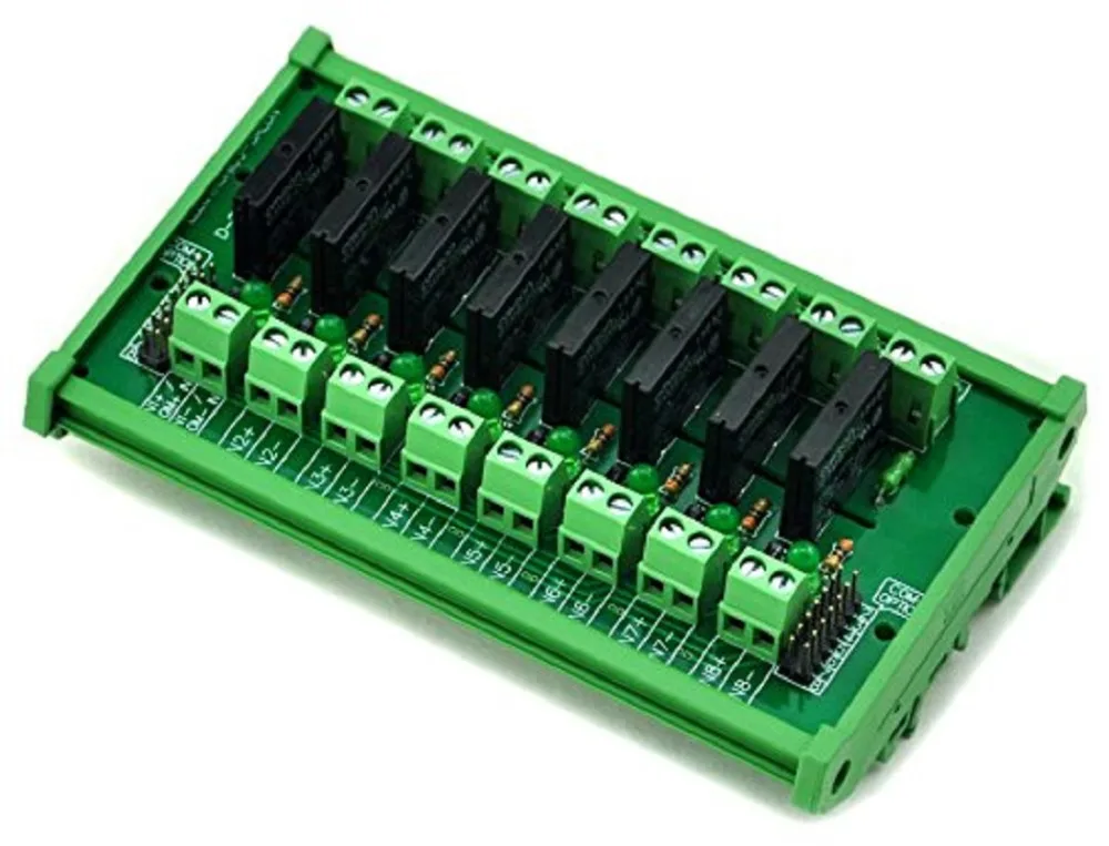 Электроника Salon DIN Rail Mount DC5V 8 каналов 2 ампер модуль твердотельный релейный плата