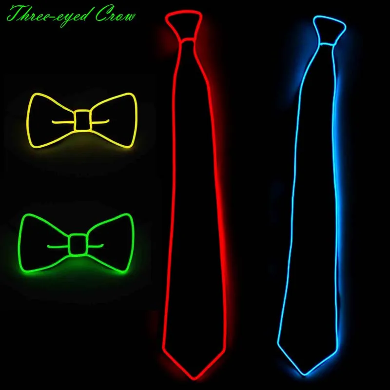 Светильник 10 цветов EL Tie светильник светодиодный галстук в полоску светящийся для вечерние украшения, DJ, бар, клуб Косплей шоу вечеринка украшение