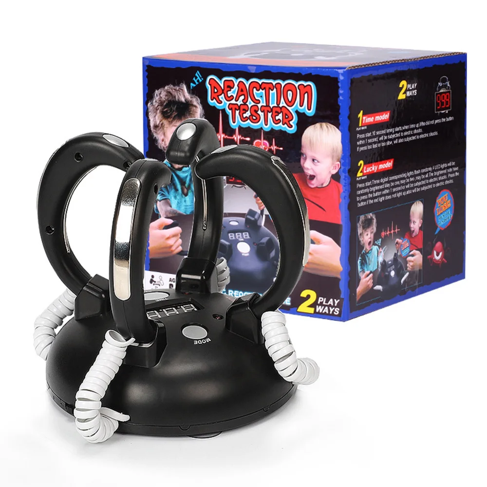

Electric Shocking Lie Detector Adjustable Reaction Toy Adults Bar Party Entertainment Liar Truth Desktop Reaction Game Console