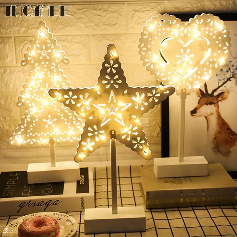 

LED Night Light Home Decor Lamps Star Tree Crafts Wedding Decoration Gifts Bedroom Decor Crafts Home Party Decoration Lump W5Z15