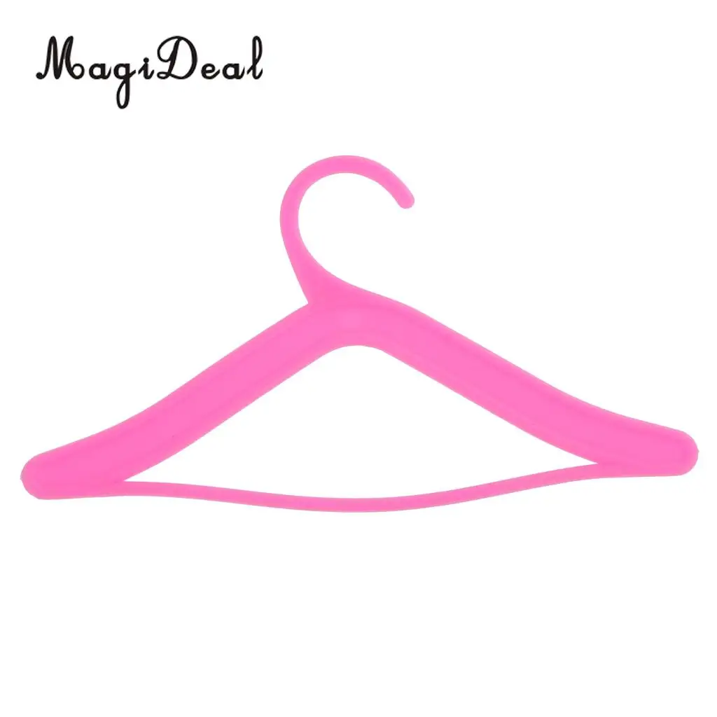 MagiDeal милые 20 шт./лот пластиковые 7 2 см кукольные вешалки для одежды подвесных