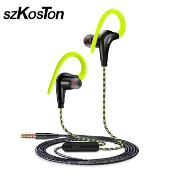 

Super Stereo Headsets Sweatproof Running Headset Sport Earphone 3.5mm with Mic Ear Hook Earphones for Xiaomi Earphone Audifonos