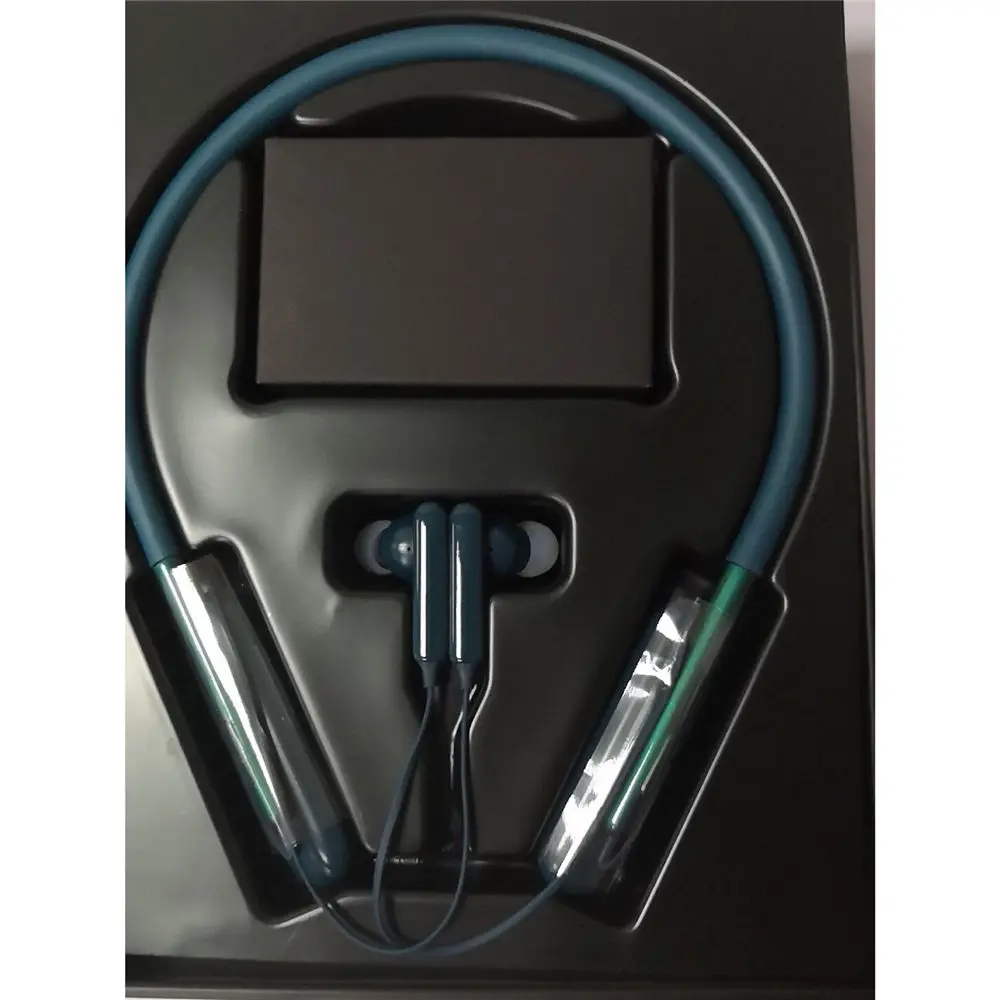 Синий Беспроводные наушники, bluetooth-гарнитура для шеи, наушники с микрофоном, Замена для samsung U Flex, наушники EO-BG950, наушники - Цвет: Синий