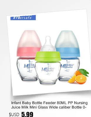 80 мл бутылочка для кормления детей, портативная бутылочка для кормления младенцев, Мини Стеклянная широкая бутылочка для ухода за новорожденными, бутылочки для сока и молока