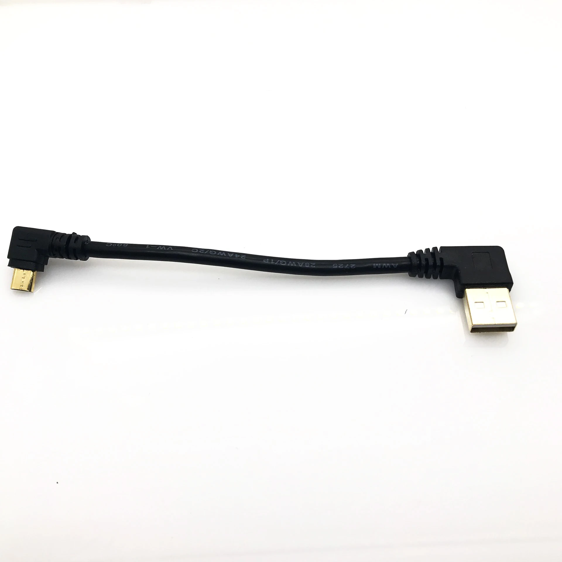 15CM 90 Degree USB 2.0 to Micro USB B Male Cable Data Sync and Charge Extender Lead usb extension cable,usb charging cable,usb extension adapter,usb micro b cable