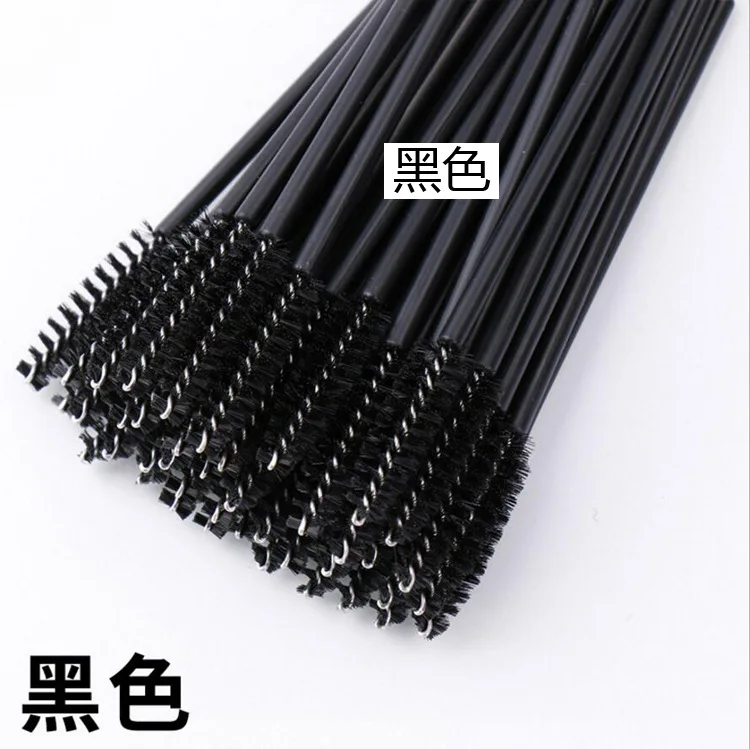 Makeup Brush Set Mascara Wands 50pcs Disposable Colored Eyelashes Comb Mascara Wands Eyebrow Brushes Semi Permanent Makeup Eyelash Extension Tool