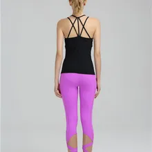 Eshtanga Спортивная майка женская летняя быстросохнущая рубашка без рукавов дышащий топ со встроенным бюстгальтером качественные топы на бретелях Размер 4-12