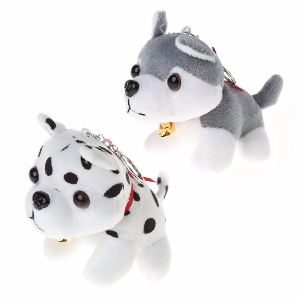 

Plush Puppy Pendant Keychain Spotty Dog Stuffed Animal Cute gifts