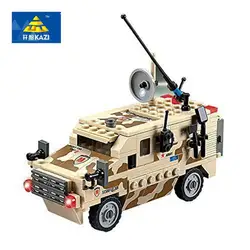 Забавная детская Военная серия камуфляж ракета колесница строительные блоки модель мальчиков DIY Ассамблеи развивающие игрушки для детей