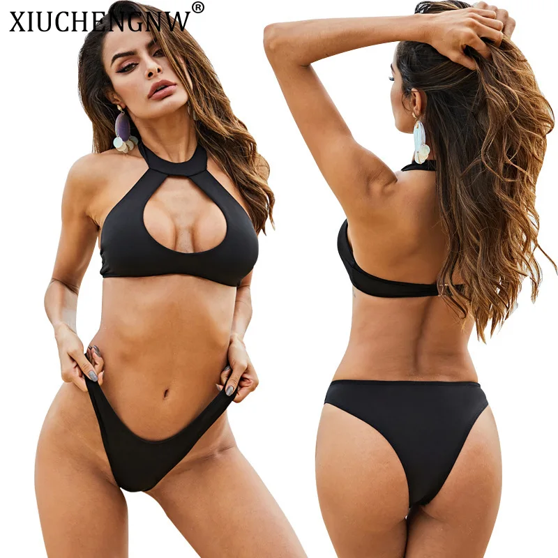 

Sexy Bathing Suits Swimming Suit for Women Swim Wear Bathing High Waist Sexy Bathing Mini Bikini Beachwear Agraffe Mini Bikini
