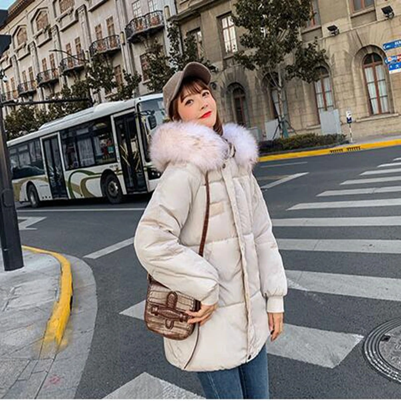 

Brieuces 2020 Real New Arrival Down Jacket Winter Jacket Women Single Full Slim Hair Cotton-padded Clothes Big Jacket Coat