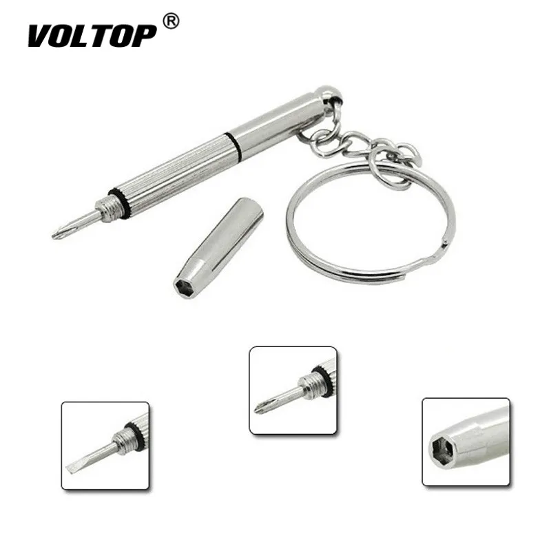 

Mini Utility Key Chain Pocket Tool Keychain Multifunctional Outdoor Combination Tool Key Ring Clasp Screwdriver Portable