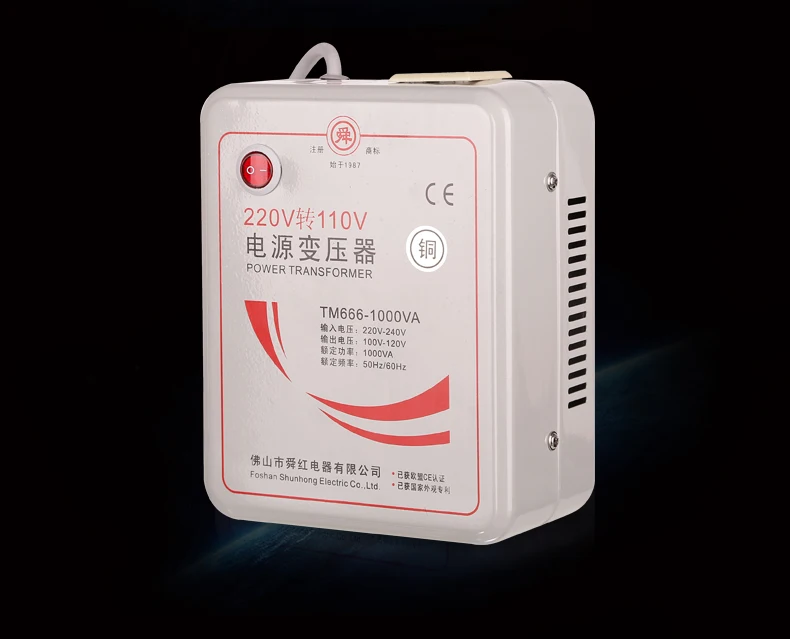 

220V to 110V Transformer 1000W Power Converter 1000W cooker transformers Voltage Converter 1000W