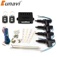 Eunavi – actionneur universel de verrouillage de porte de voiture, moteur de 12 volts (Pack de 4), télécommande, système d'entrée sans clé