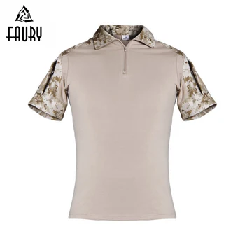 

US Army Tactical Military Uniform Short-Sleeve Airsoft Camouflage Combat-Proven Shirts Paintball Militar Tactical Clothing