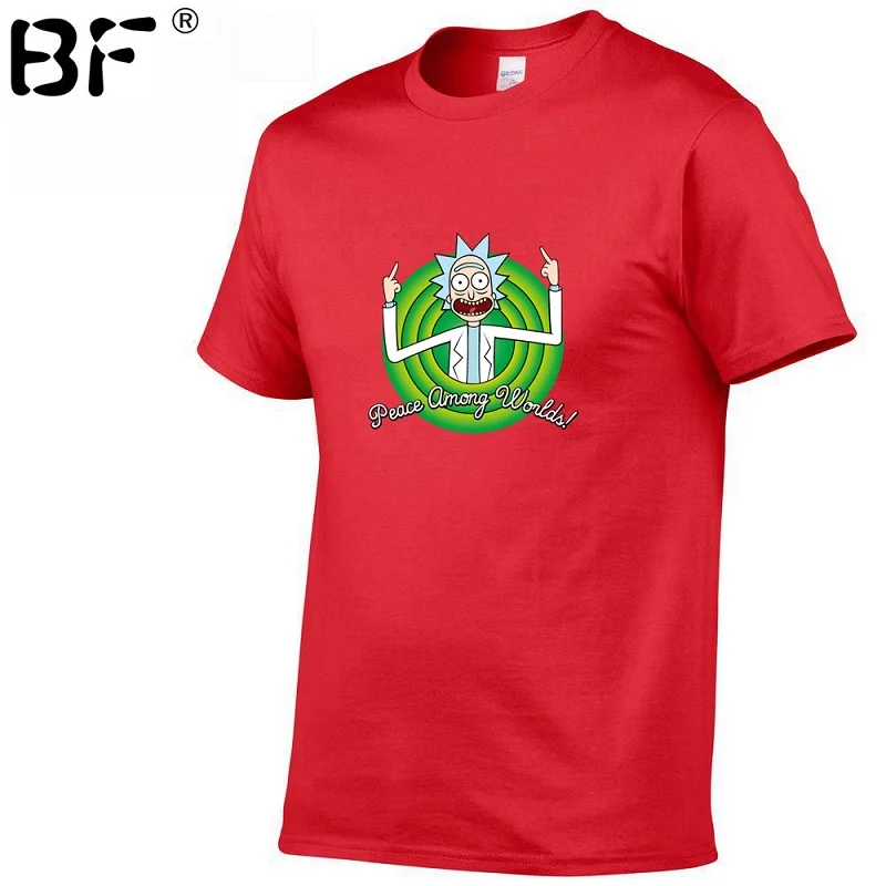 

Euro Size,100% Cotton,Men's Anime Rick and Morty Printing T-shirt 2017 Summer New Arrival Streewear Tshirt Homme Women Tee