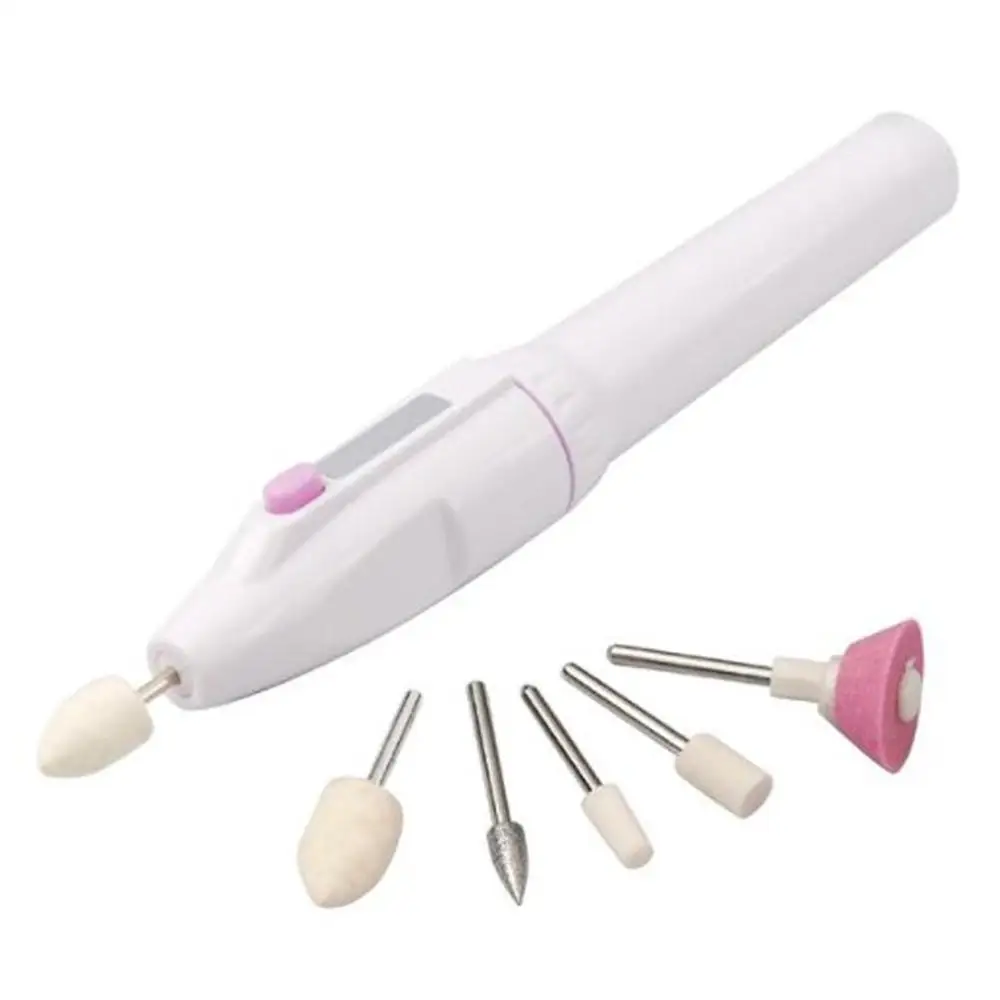 Professional 5 In 1 Combination font b Nail b font Trimming Kit Electric Salon Shaper Manicure