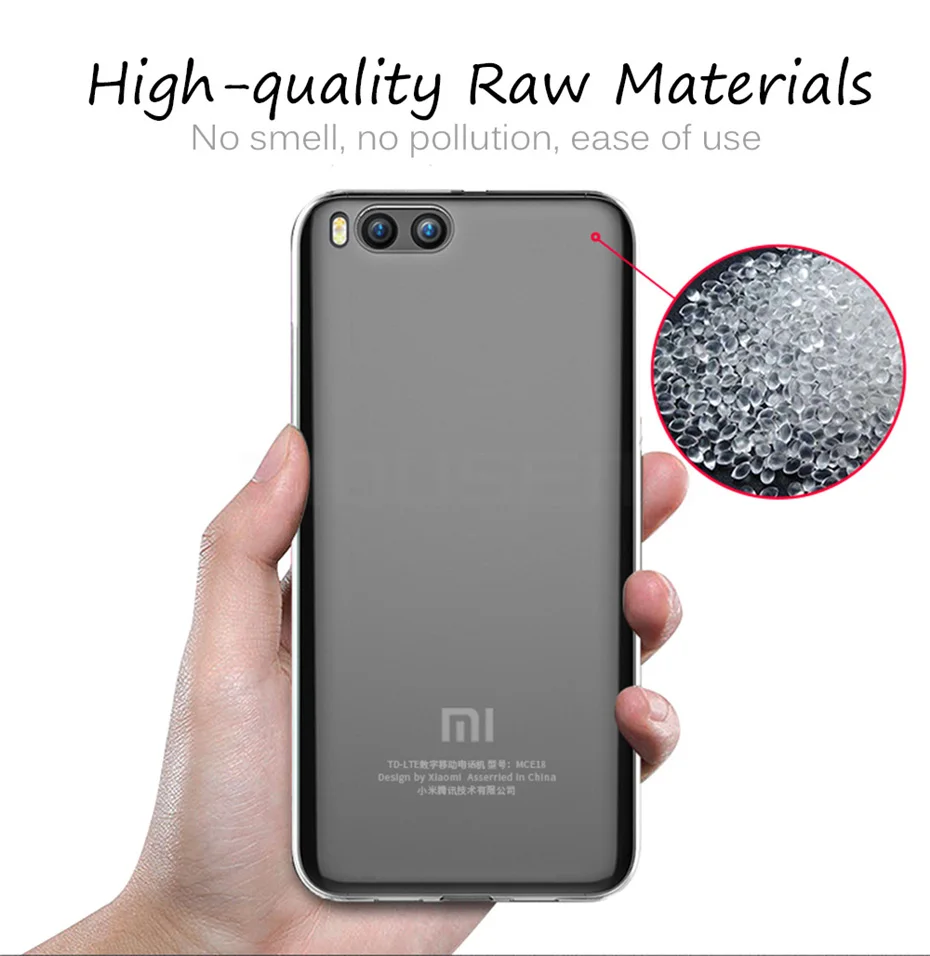 MOUSEMI Phone Case For Xiaomi Mi A1 6 Note 3 Case HD Transparent Silicone Cover on For Xiaomi Mi A1 5 5s Plus 5c 5x Cases Coque (2)