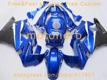 

ABS Motorcycle fairings kits for Honda CBR600 F2 1991 1992 1993 1994 All Blue CBR600 F 91 92 93 94+ tank cover