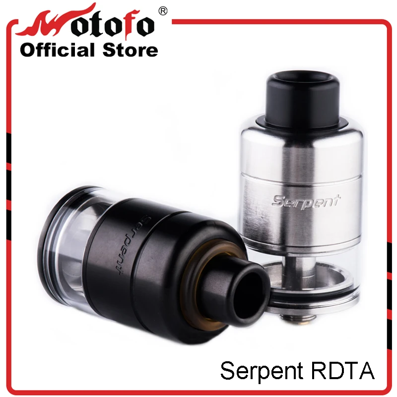 

Original WOTOFO Serpent RDTA Tank 2.5ml Big Clamped Deck Electronic Cigarette Atomizer 510 thread Serpent RDTA VS Smok TFV12