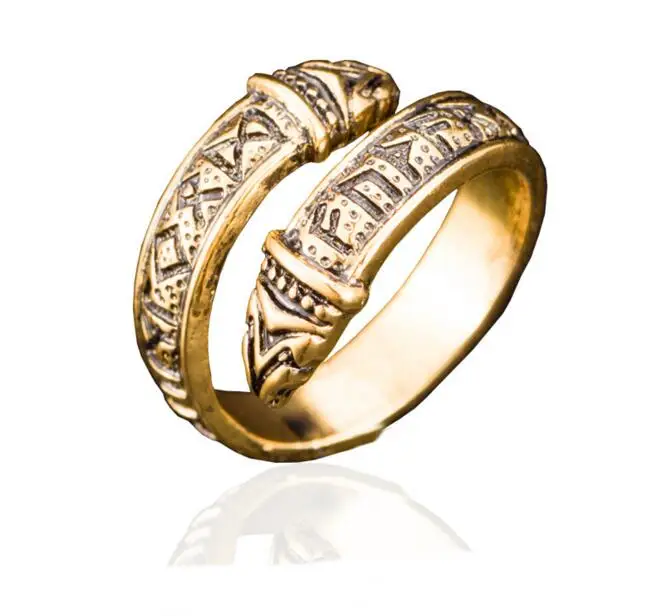 1 Pc Vintage Adjustable Norse Viking Celtic Rune Dragon Ring Elder Futhark Snake Ring For Men 1 Pc Vintage Adjustable Norse Viking Celtic Rune Dragon Ring Elder Futhark Snake Ring For Men