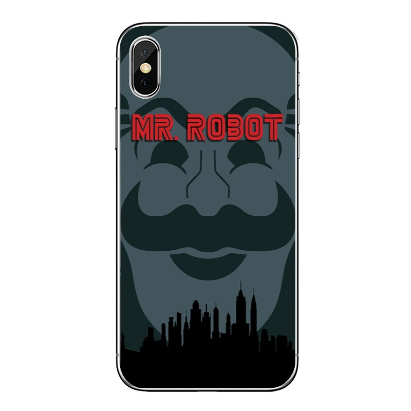 Mr Robot fsocial для iPhone X XR XS Max 8 7 6s 6 plus SE 5s 5c 5 4s 4 iPod Touch мягкие чехлы телефонов|Бамперы| |