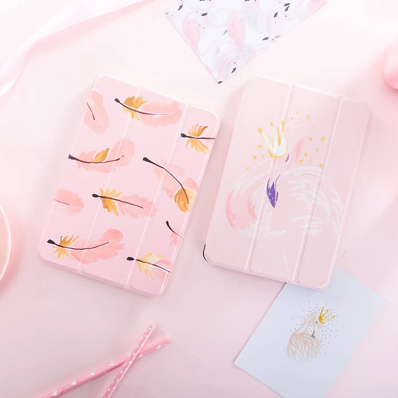 

Pink Girl lover Magnet Flip Cover case For iPad Pro 9.7 10.5 11 12.9 2018 Air Air2 Mini 2 3 4 Tablet Case For ipad 9.7 2017 2018