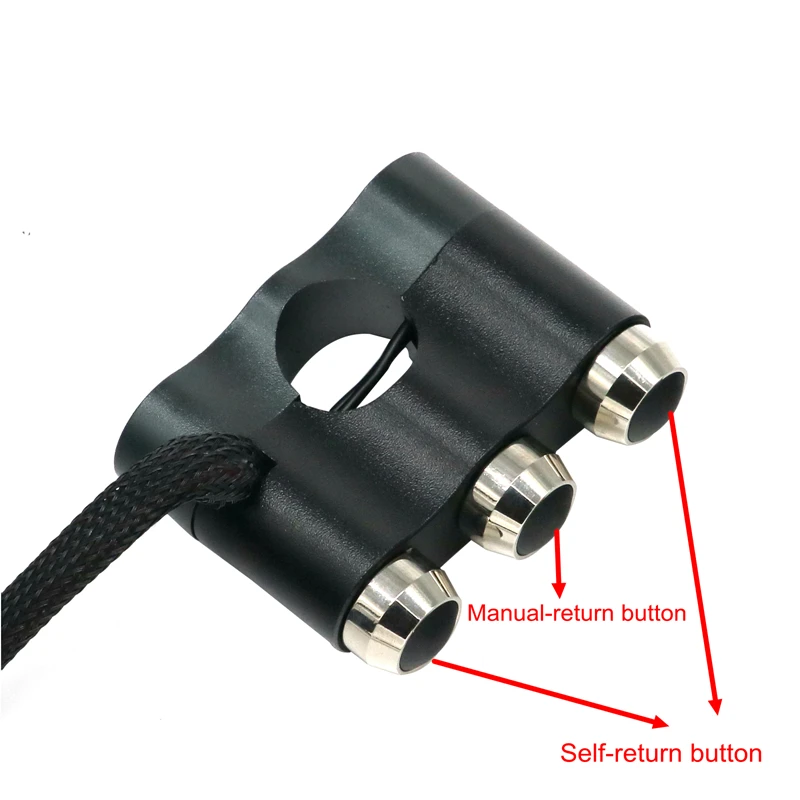 Interruptor de Alumínio Controle do Guiador para Faróis Luz de Parada de Emergência Lmodri Motocicleta Universal 8 Chifres Três-em-um Botão 7 - 5 Lmodri motocicleta universal interruptor de alumínio 7