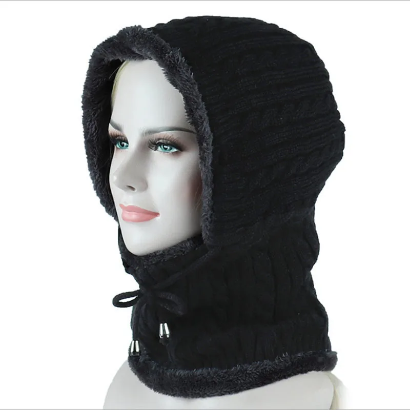 

Winter Hats For Men Skullies Beanie Hat Winter Cap Men Women Wool Scarf Caps Set Balaclava Mask Gorras Bonnet Knitted Hat