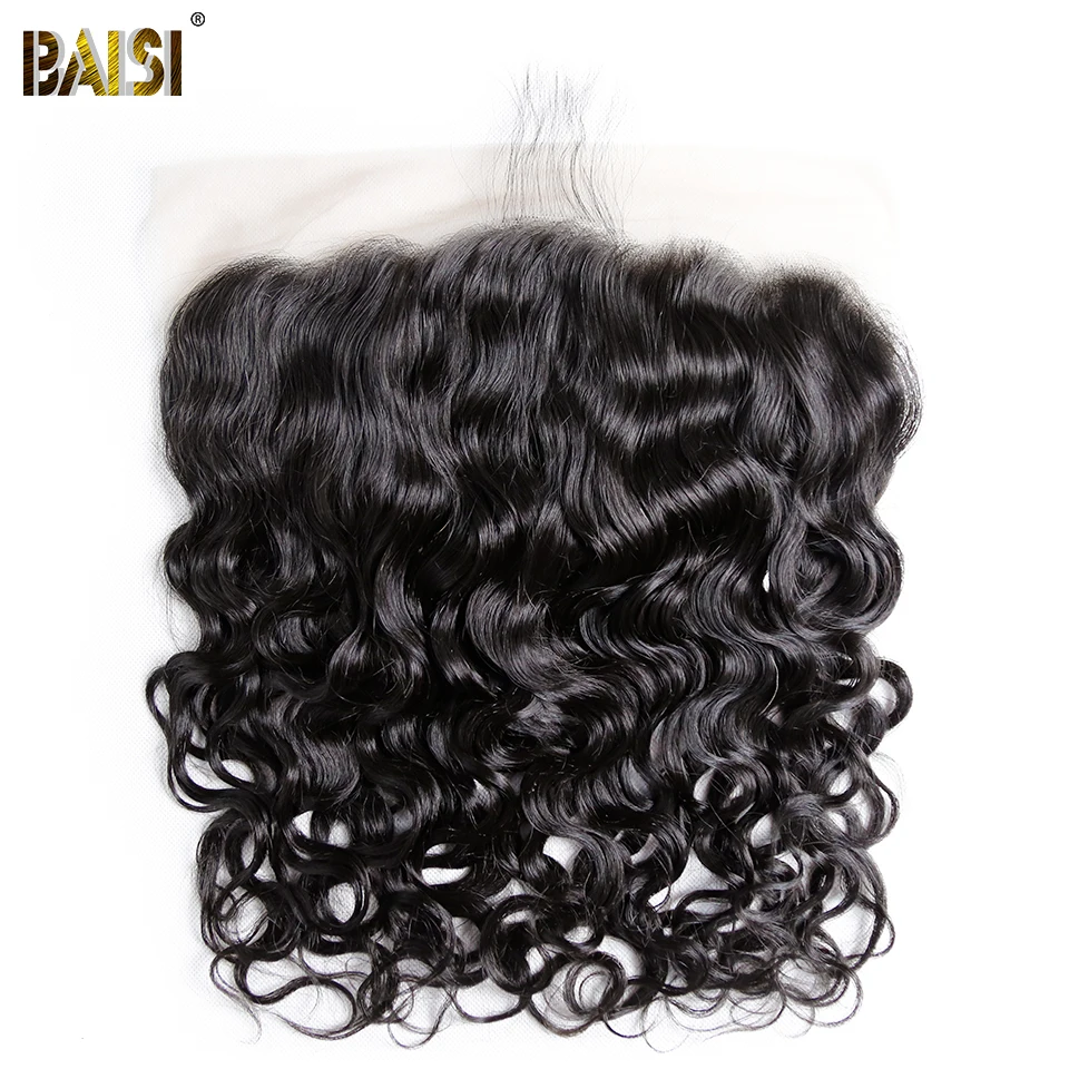 

BAISI Hair Brazilian Hair Transparent Lace Frontal 13x6 Virgin Hair Water Wave 100% Human Hair