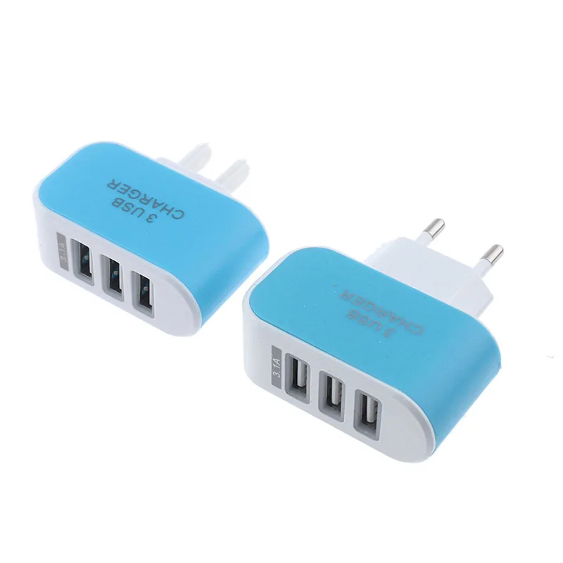 Сетевое зарядное устройство с 3USB портами 5 В 3 1 А|Адаптеры для розеток| |