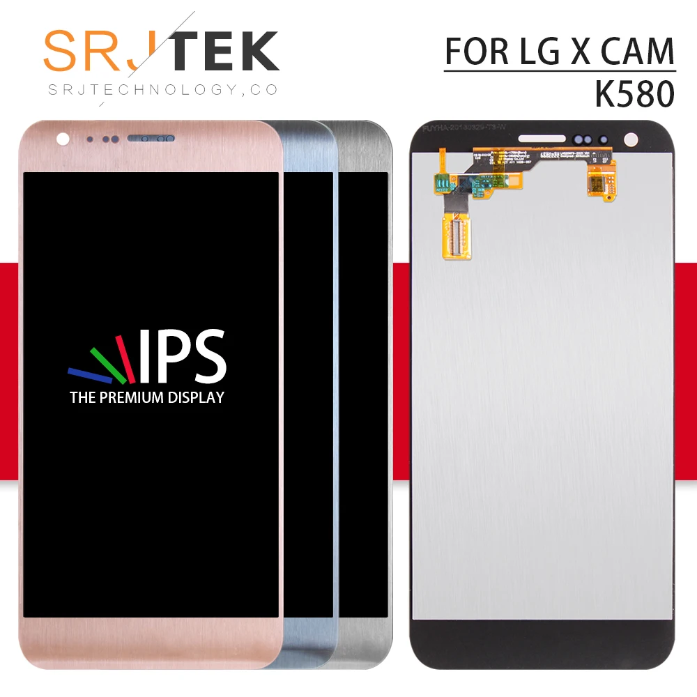 

Srjtek For LG X CAM K580 LCD with Touch Screen Digitizer Sensor Assembly / with Frame 5.2'' For LG K580F Display K580DS K580Y