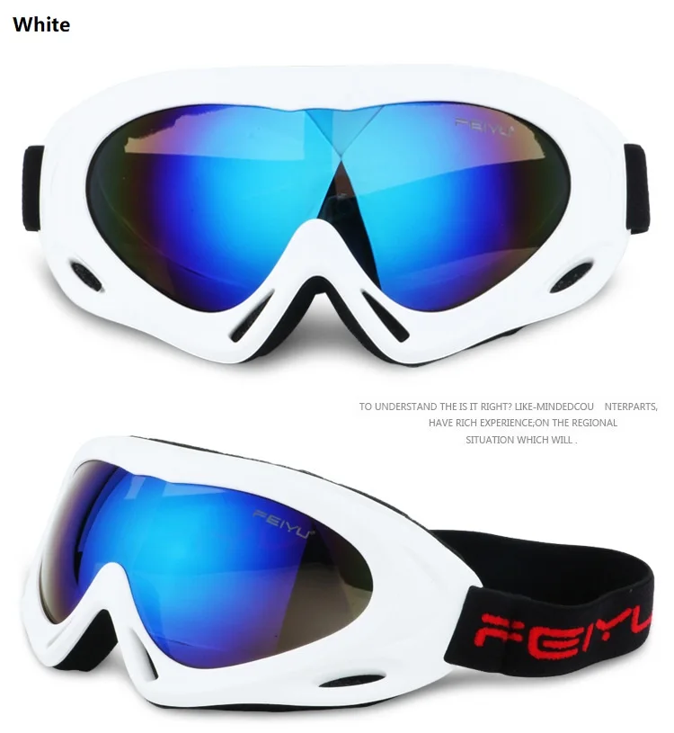 FEIYU, профессиональные лыжные очки, спортивные солнцезащитные очки, для улицы, для верховой езды, очки, ветрозащитные, анти-песок, для женщин и мужчин, качество