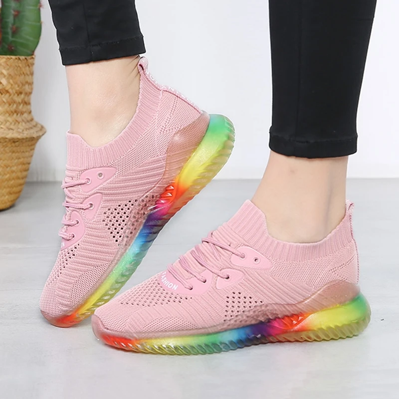 rainbow color shoes
