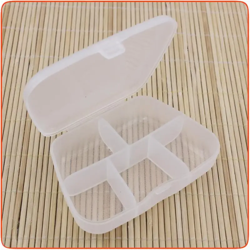 Portable 5 Grid Pill Box Transparent Pill Box  Jewelry Case Small Box