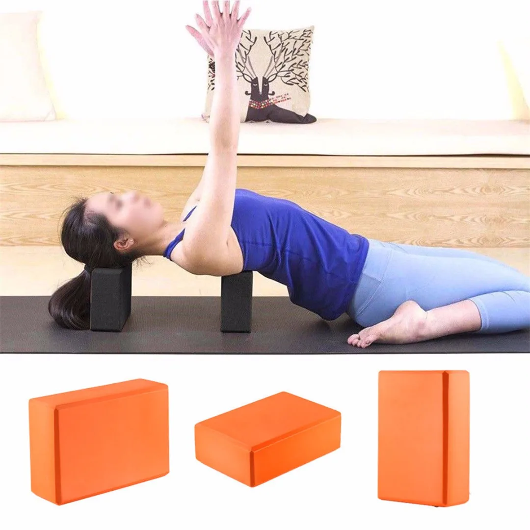 Physioroom Yoga Blocks Brick Foam Gym Pilates Exercise Fitness Tool SI 