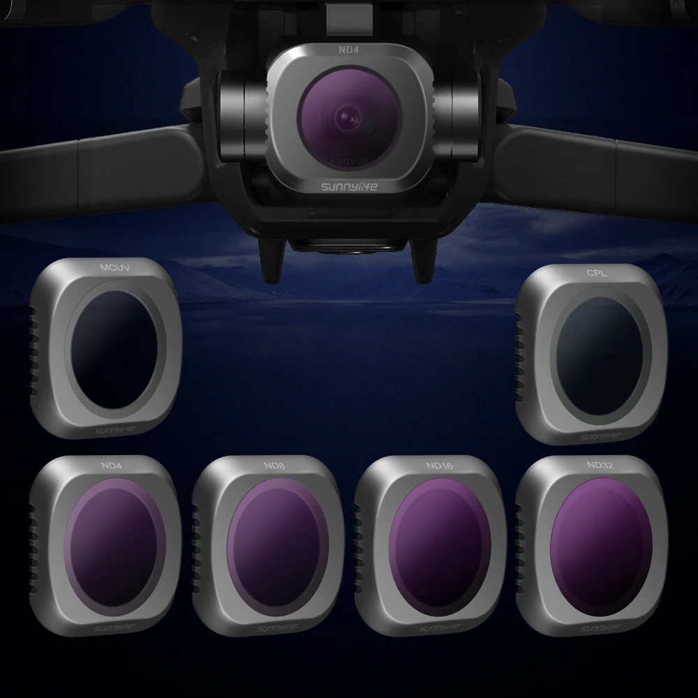 В наличии MCUV CPL ND4 ND8 ND16 ND32 фильтр для объектива DJI MAVIC 2 PRO дрона аксессуары|Фильтры| |