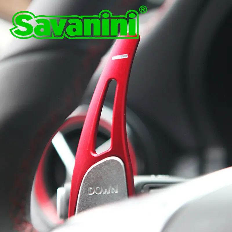 Savanini Alloy Add-On Steering Wheel DSG Paddle Shifters Extension For Mercedes Benz E63 AMG 2007