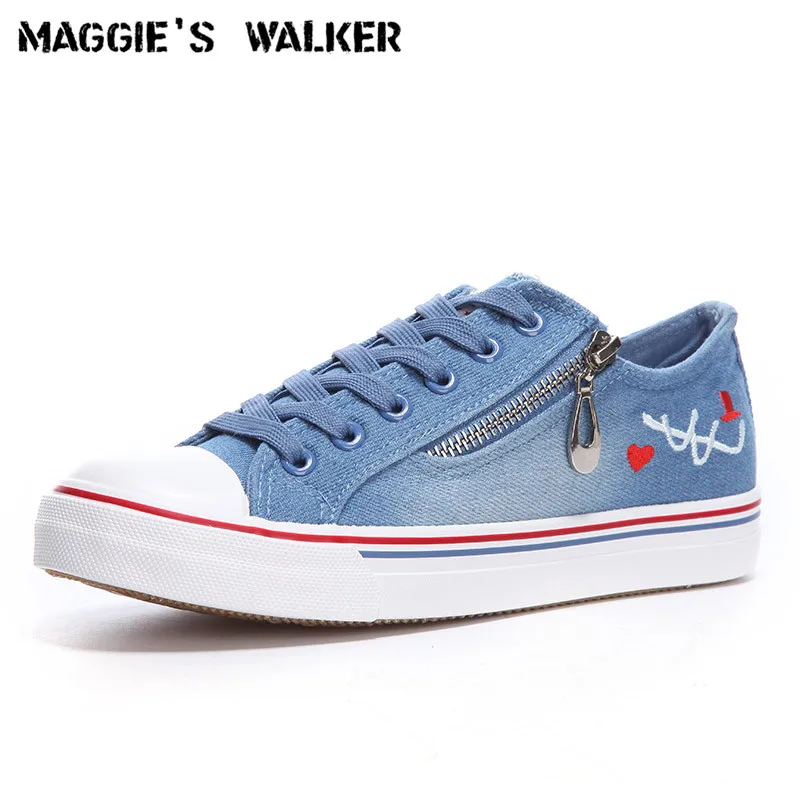 Maggie's Walker/женская модная джинсовая парусиновая обувь Новое поступление