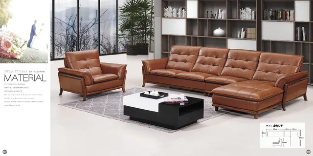 Top Graded Italian Genuine Leather Sofa Sectional Living Room Top Graded Italian Genuine Leather Sofa Sectional Living Room Chesterfield L Shape With Crystal