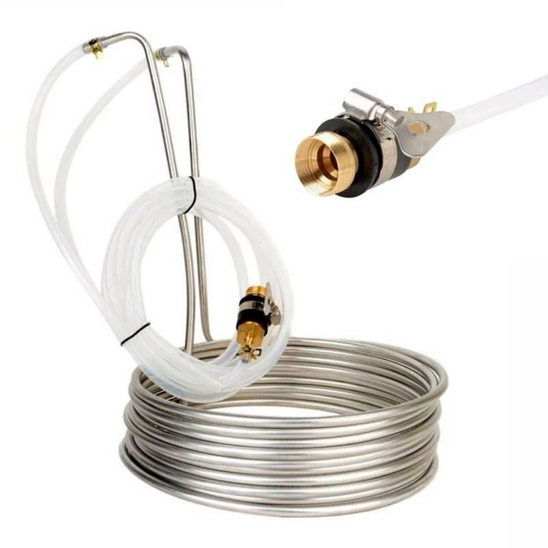 High Quality Home Brew Beer Tool Immersion Wort Chiller Cooler Elevated