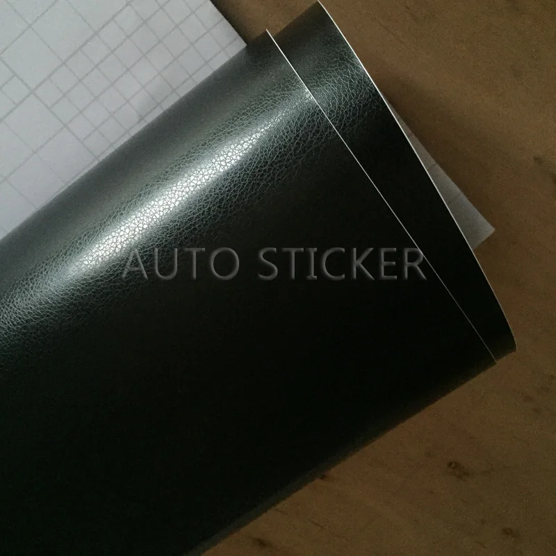 Black Leather Pattern PVC Adhesive Vinyl car sticker 9