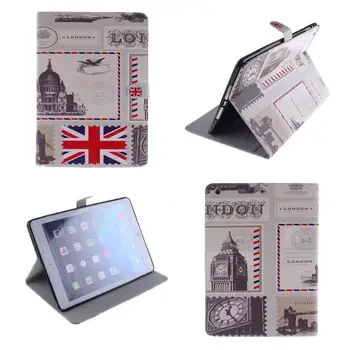 

Flag And Castle Flip PU Leather Tablet Stand case For iPad Air 2 1 For Apple iPad 6 5 4 3 2 Smart Case Cover For ipad mini 4 3 2