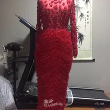 Вечернее платье в арабском стиле, элегантное вечернее платье Русалочки для вечеринки vestido longo de festa, вечернее платье с длинными рукавами, сделано в Китае